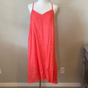 GAP Peach Linen Dress Size 6 NWT